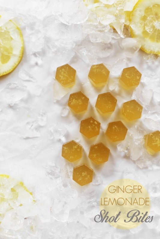 Ginger lemonade shot bites