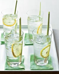 Ginger-lemongrass soda