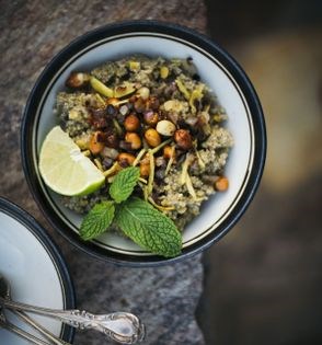 Ginger-lentil millet bowl