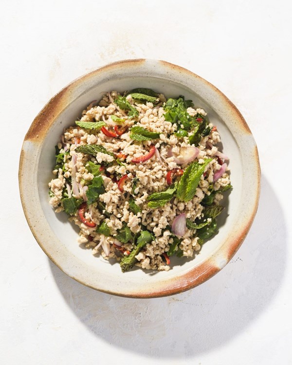 Ginger-lime chicken and herb salad