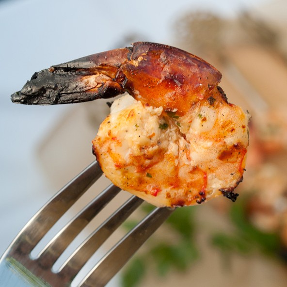 Ginger-lime grilled shrimp