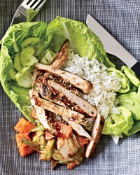 Ginger-marinated bulgogi-style chicken