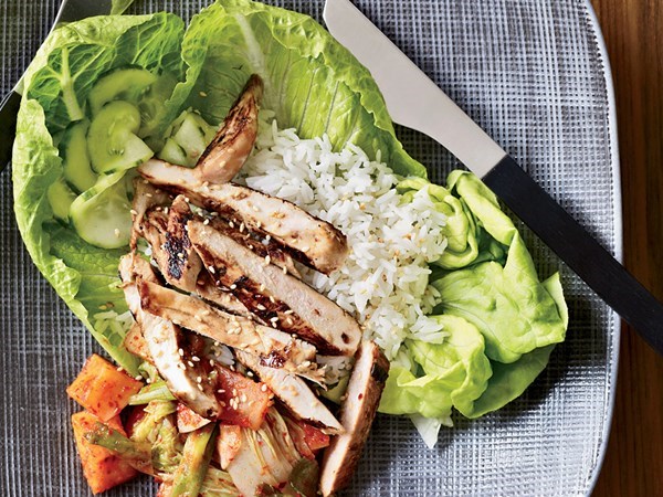 Ginger-marinated bulgogi-style chicken