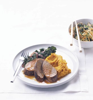 Ginger-marinated pork tenderloin