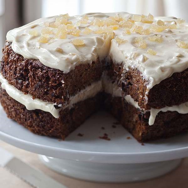 Ginger mascarpone frosting