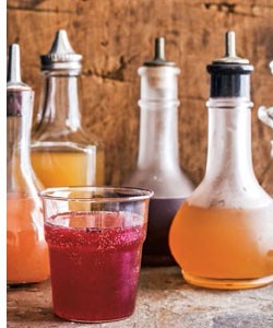 Ginger-mint shrub