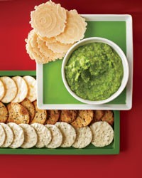 Ginger-miso sweet pea spread