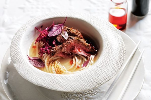 Ginger miso with chilli beef