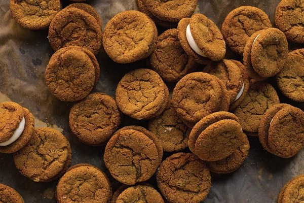 Ginger molasses sandwich cookies (AKA crack cookies)