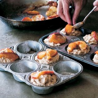 Ginger peach muffins