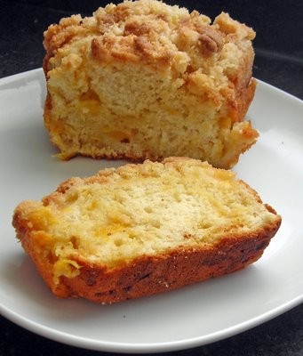 Ginger peach streusel cake