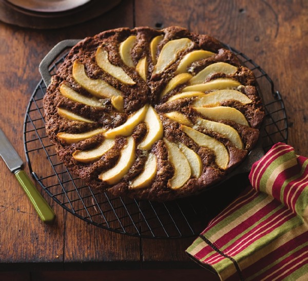 Ginger-pear skillet cake