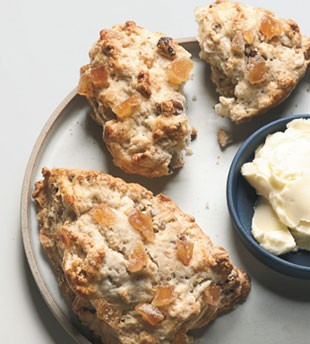 Ginger-pecan scones