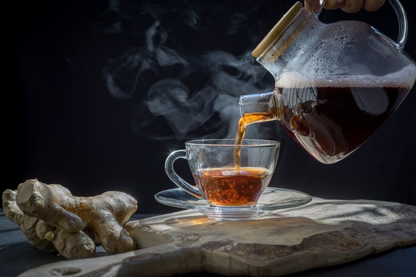 Ginger peppermint green tea