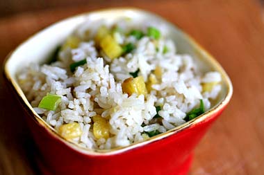 Ginger pineapple fried rice