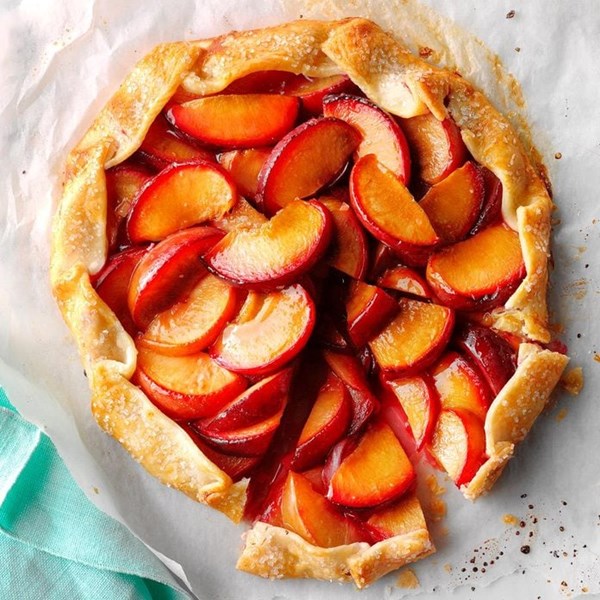 Ginger plum tart