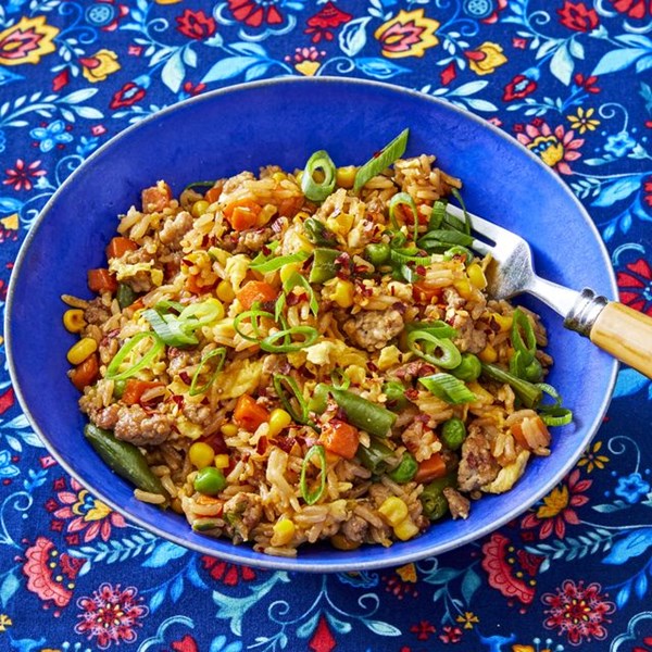 Ginger pork fried rice