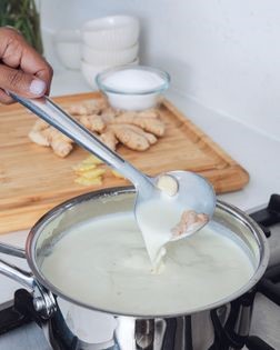 Ginger root ice cream