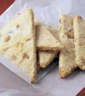 Ginger shortbread