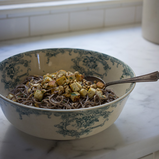 Ginger soba noodles