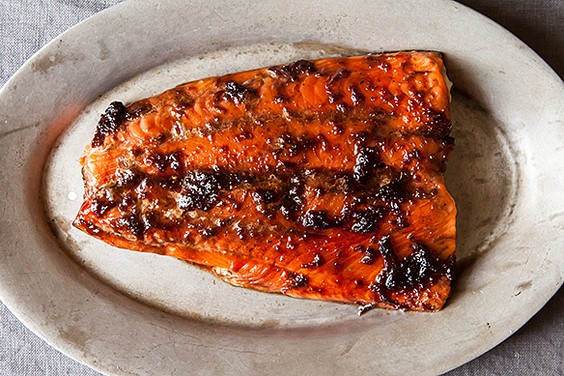 Ginger soy glazed salmon