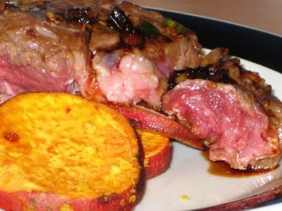 Ginger-soy "grilled" steak