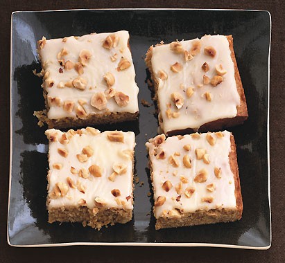 Ginger-squash cake with white chocolate frosting