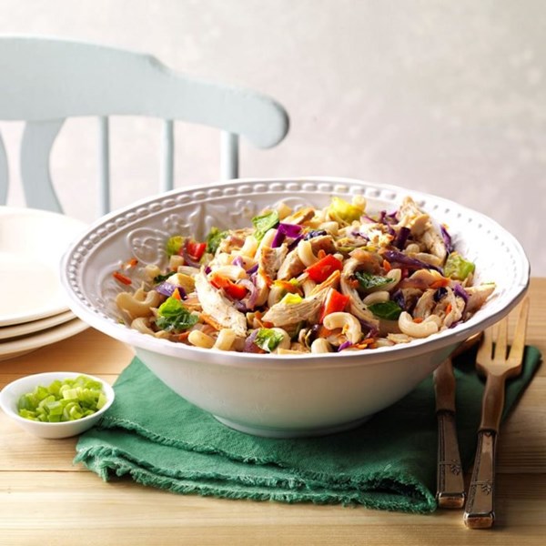 Ginger veggie brown rice pasta