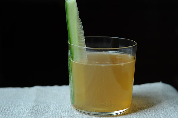 Gingerale with cucumber