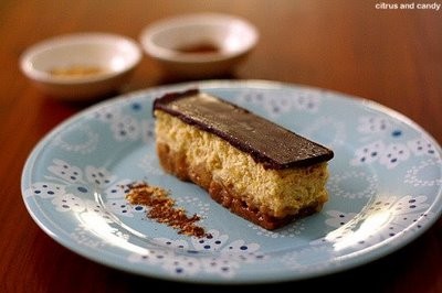 Gingerbread and butterscotch cheesecake