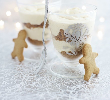 Gingerbread and white chocolate mousse