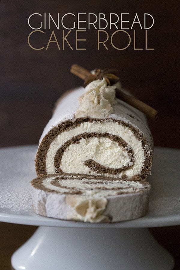 Gingerbread cake roll