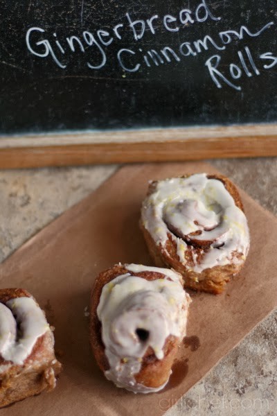 Gingerbread cinnamon rolls