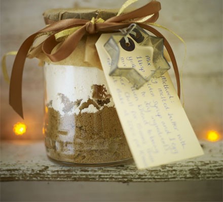 Gingerbread gift jars