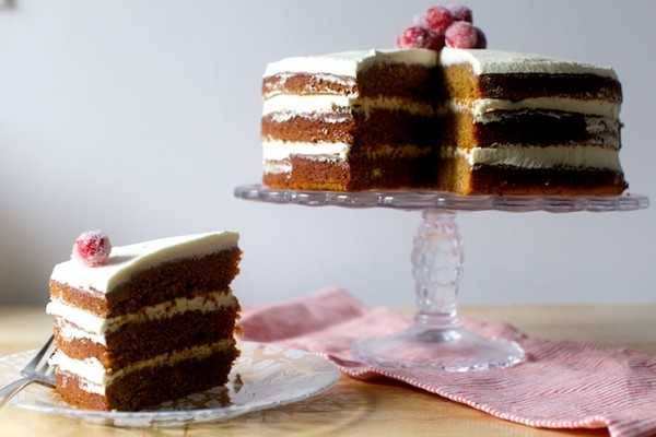 Gingerbread layer cake