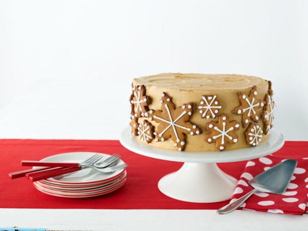 Gingerbread layer cake 