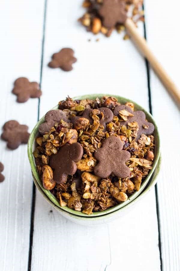 Gingerbread man granola