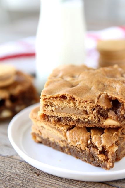 Gingerbread Oreo blondies