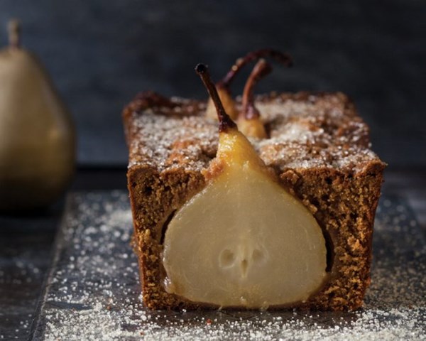 Gingerbread pear loaves