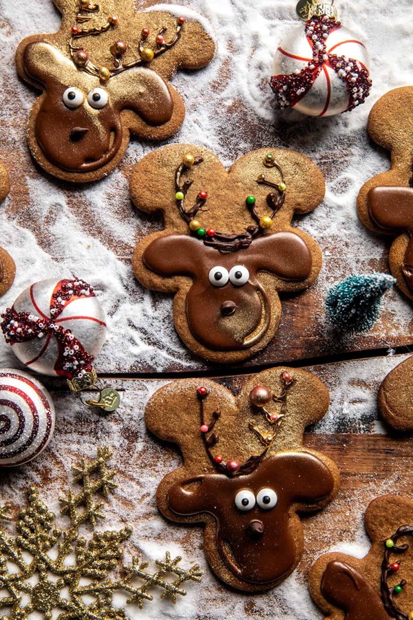Gingerbread reindeer cookies