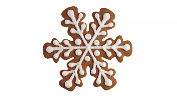 Gingerbread snowflakes
