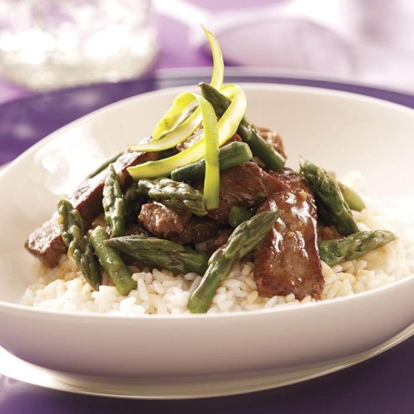 Gingered beef stir-fry