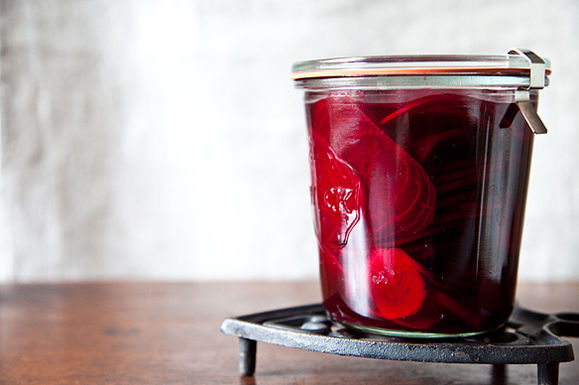 Gingered beet pickles