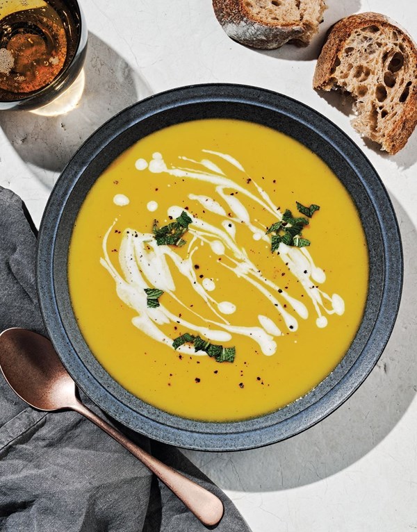 Gingered carrot bisque
