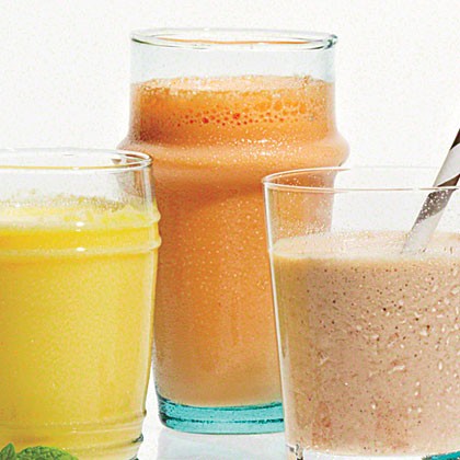Gingered carrot smoothies