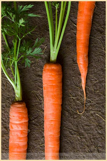 Gingered carrots with cumin and basil (Carottes au gingembre, cumin et basilic)