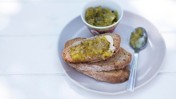 Gingered courgette jam