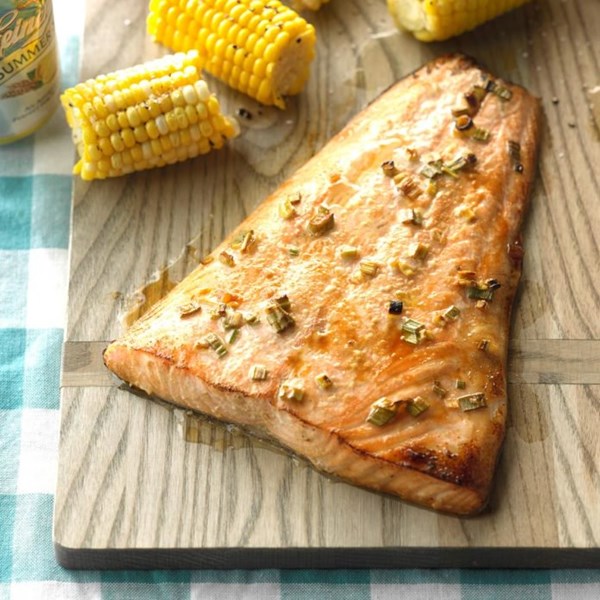Gingered honey salmon 
