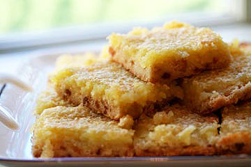 Gingered lemon bars