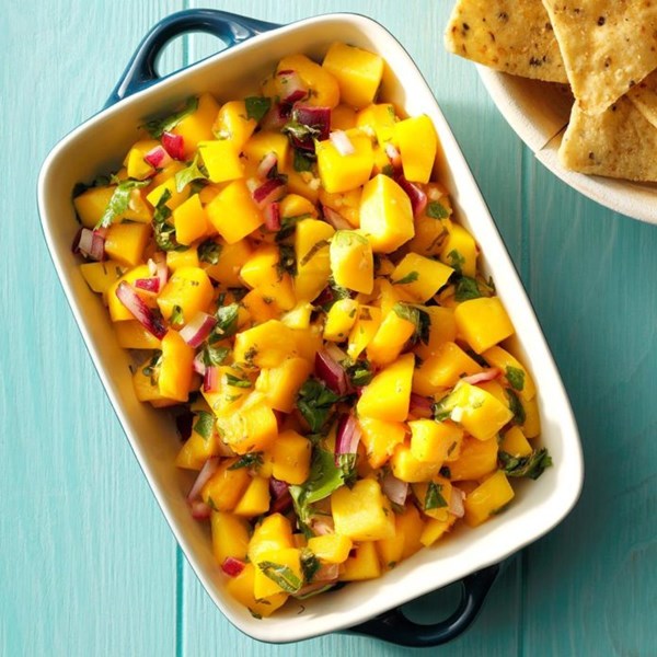 Gingered mango salsa